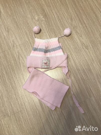 Пальто+штаны+шапка осень/зима на девочку