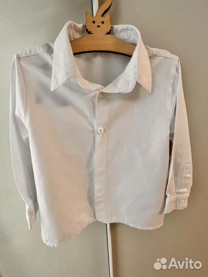 Рубашка белая на мальчика 98