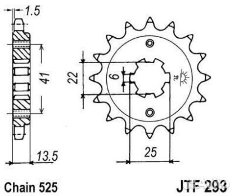Звезда ведущая JTF293 14