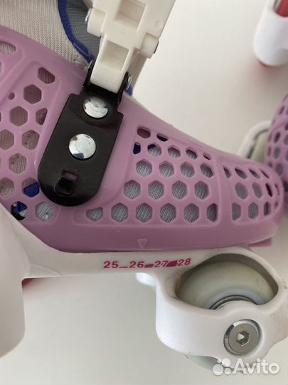 Роликовые коньки детские раздвижные