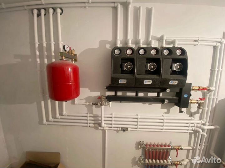 Монтаж систем отопления, водоснабжения