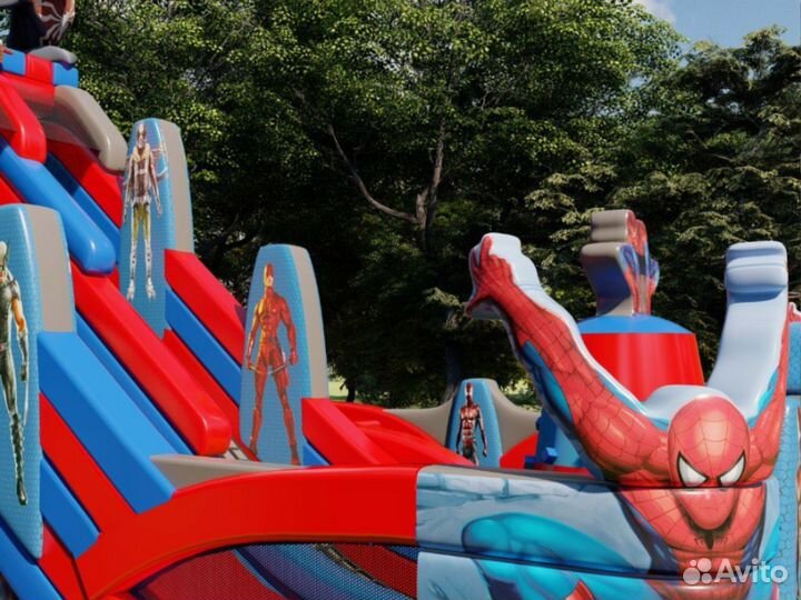 Батут для бизнеса Человек Паук 12*9