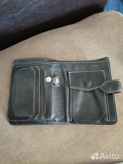 Кошелек бумажник кожаный новый