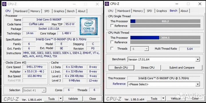 Процессор i5-9600KF (Скупка/Трейд-Ин)