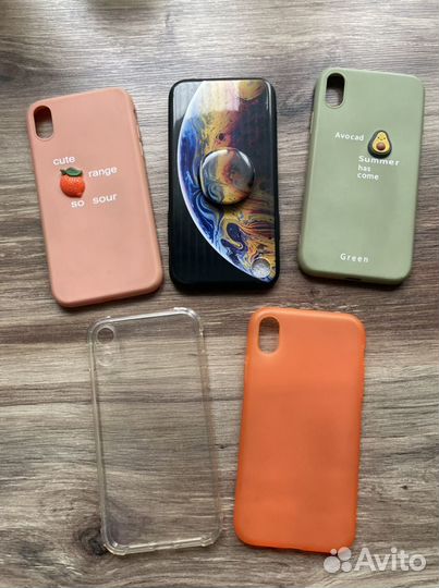 Коробка от iPhone xr и чехлы