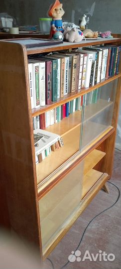Шкаф книжный Стеллаж СССР Советский Ретро Винтаж