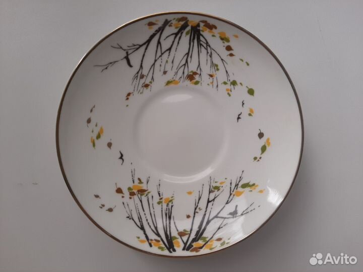 Кофейное блюдце лфз костяной фарфор