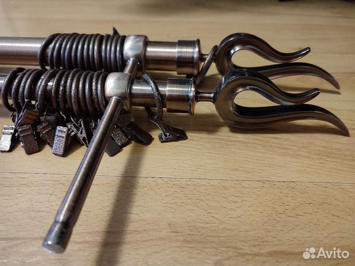 Карниз для штор двухрядный металлический