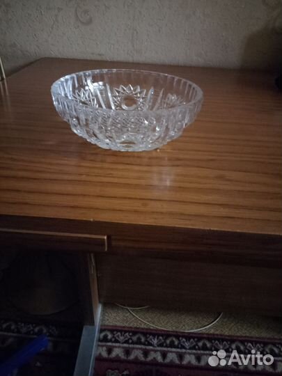 Хрустальная ваза, салатница. СССР