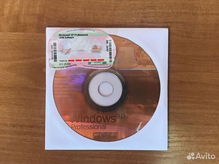 Диски Windows XP Pro SP2/SP3 и 7 Pro SP1