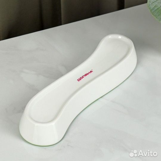 Блюдо фарфоровое для оливок/солений Доляна «Олива»