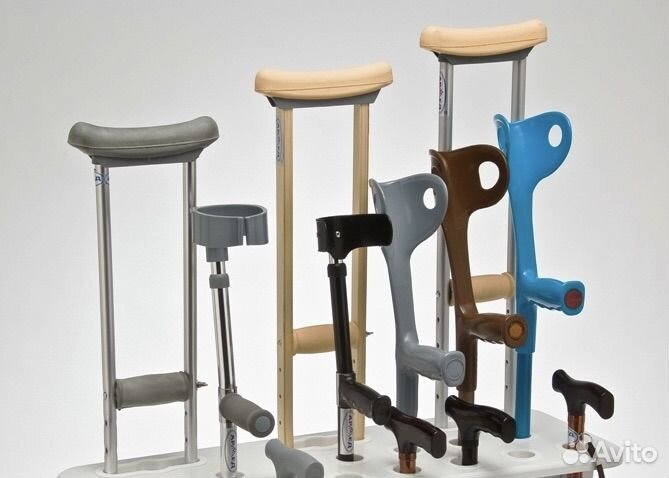 Коляски, ходунки, костыли и др