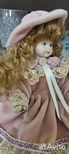 Кукла фарфоровая коллекционная Италия винтаж