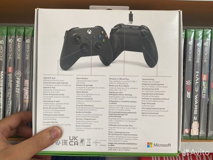 Геймпад Microsoft Xbox Series S/X + Кабель USB-C