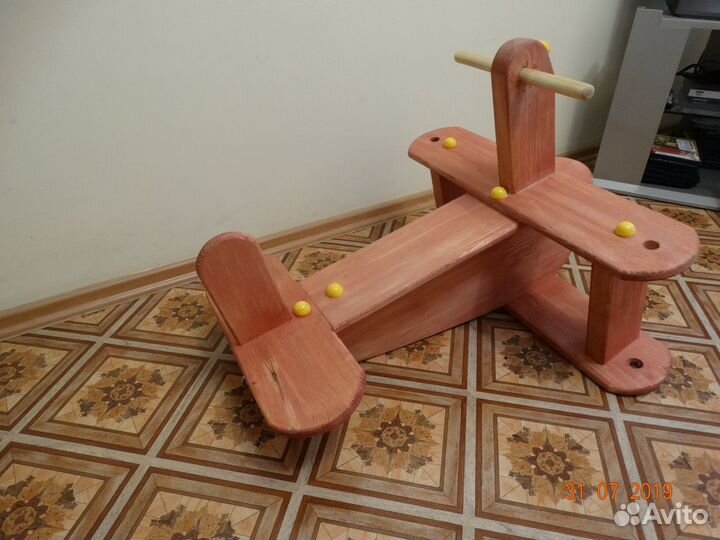 Эко Качели - самолёт из натурального дерева