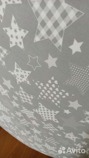 Простынь на резинке на овальный матрас