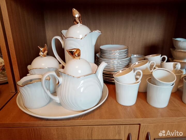 Чайно кофейный сервиз фарфор. 