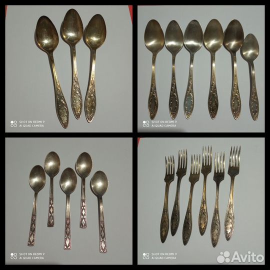 Столовые приборы СССР: ложки чайные и столовые