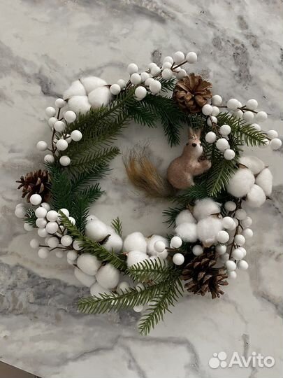 Венок новогодний рождественский