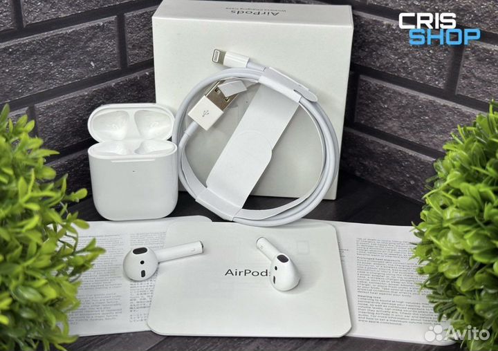 Airpods 2 отличные наушники новые