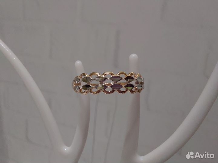 Золотое кольцо 16,5 размер Новое