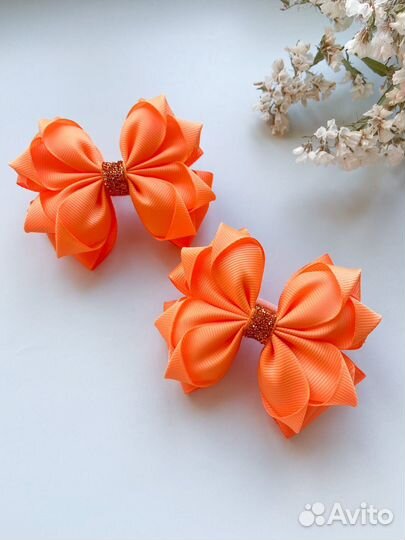 Бантики для волос ручной работы