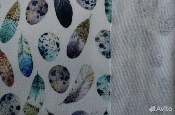 Ткань для пошива одежды футер 2х нитка петля