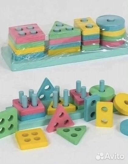 Развивающие деревянные игрушки