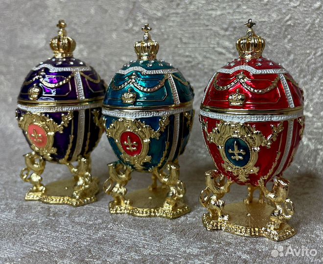 Яйцо Фаберже со львами (7 см)