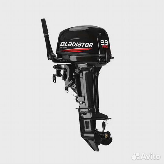 Лодочный мотор Gladiator G 9.9 PRO новый