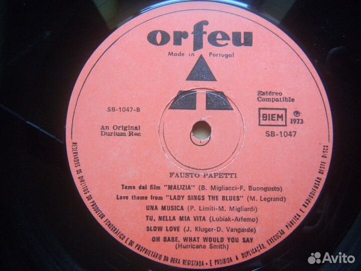 Fausto Papetti Sax /16a Raccolta Port. 73 EX+/EX+