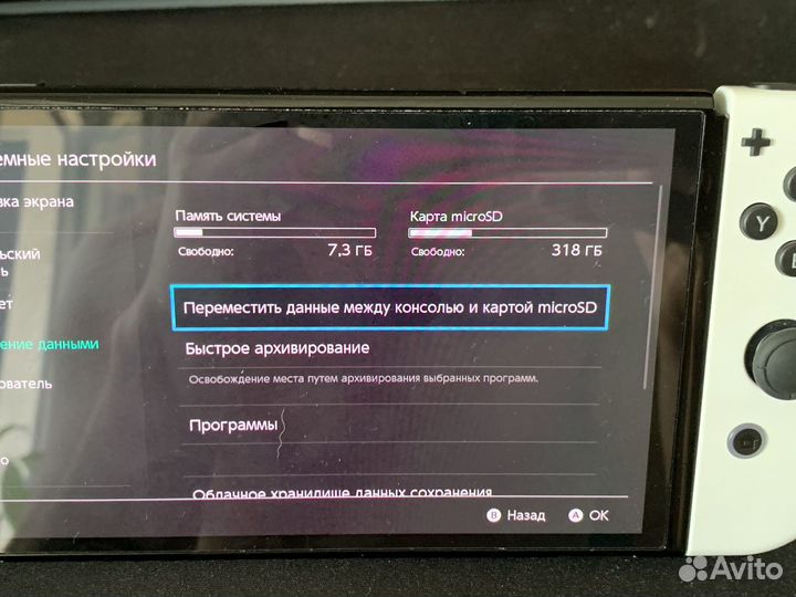 Nintendo switch oled прошитая чип 512 gb