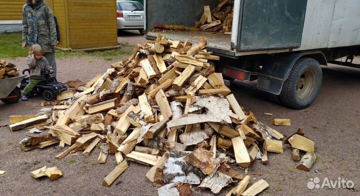 Дрова с доставкой в укладку любого объема