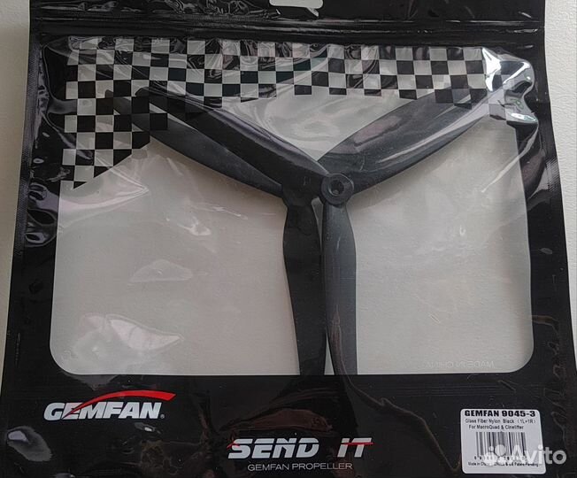 3-лопастный Пропеллер 4шт,2 пары, для 9-дюймов FPV