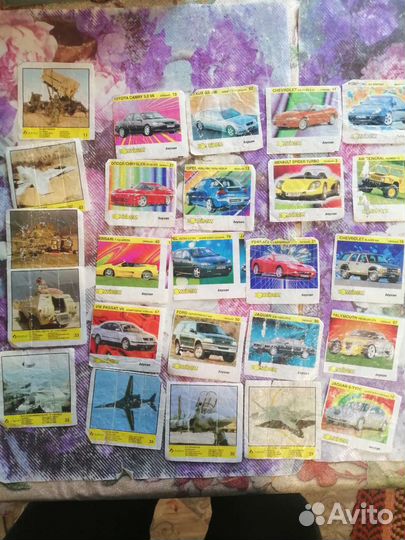 Вкладыши от жвачки турбо и другие