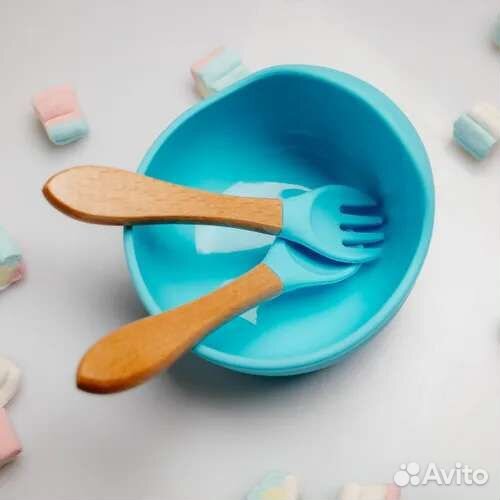 Детская силиконовая посуда