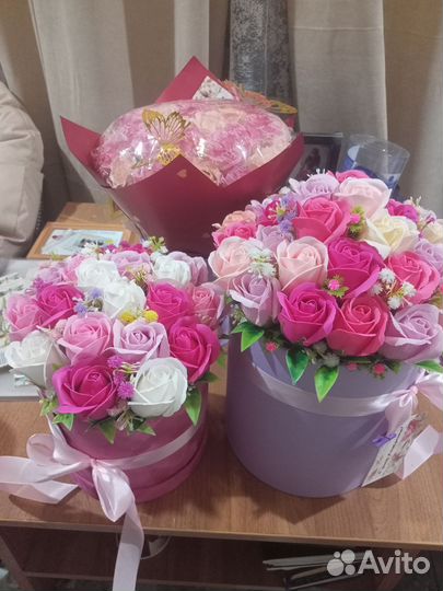 Цветы из мыла,ручной работы.А наличии и на заказ