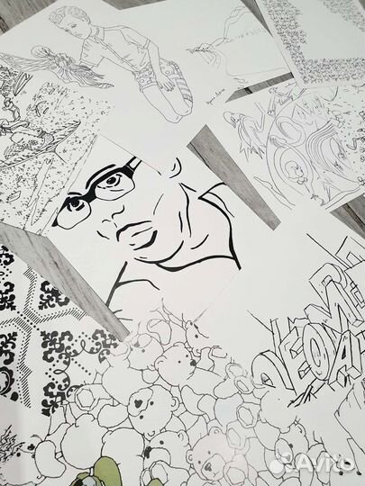 Раскраска для взрослых и детей эксклюзив