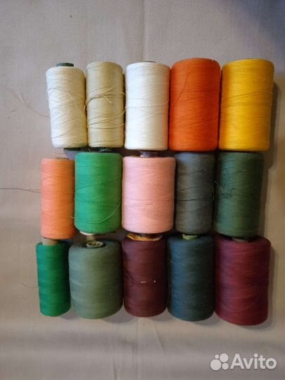 Нитки швейные хлопок и шелк