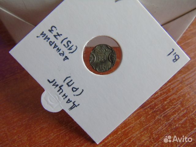 Редкая монета польши.денарий 1573 год.отличный.xf