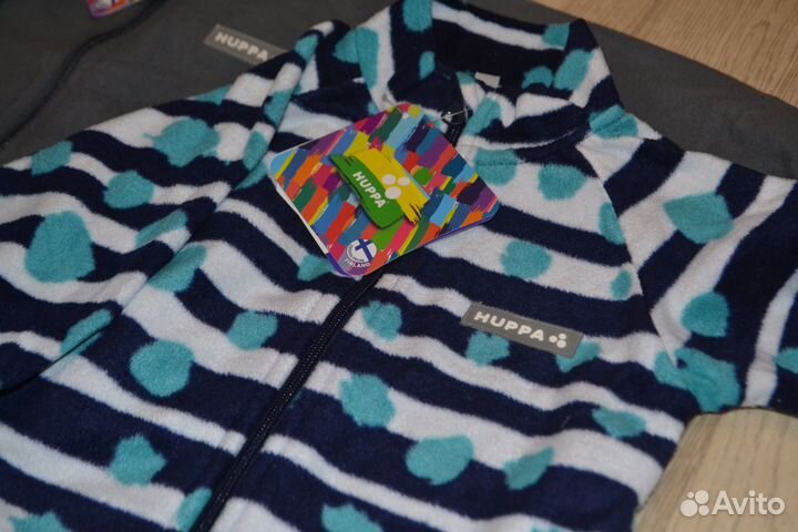 Новая флисовая кофта поддева хуппа р.74,80,86 (+)