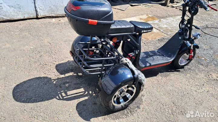 3-колёсный электроскутер White Siberia