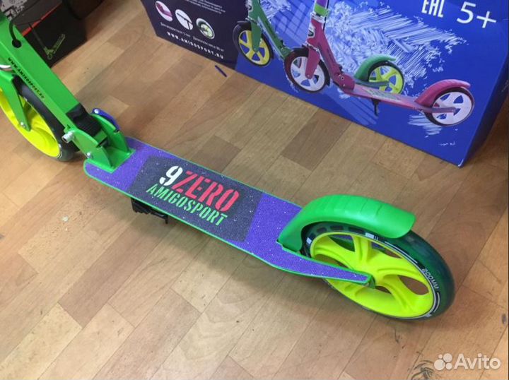 Самокат подростковый glider зеленый