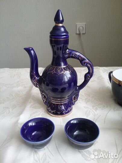 Кувшин. ссср. Кобальт.Позолота