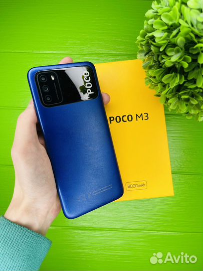 Xiaomi Poco m3 4/64gb Синий