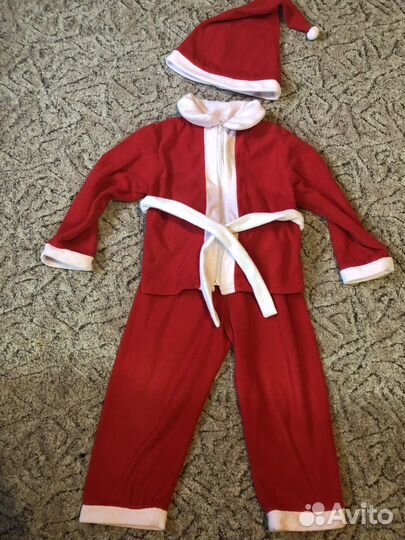 Рубашки, новогодний костюм Санты, костюм тройка