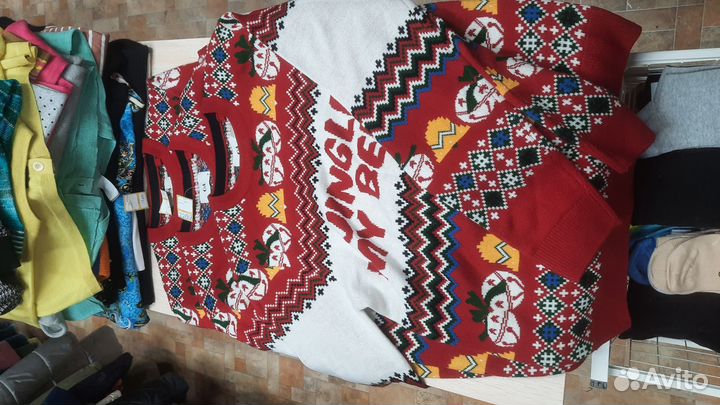 Пуловер унисэкс.новый год