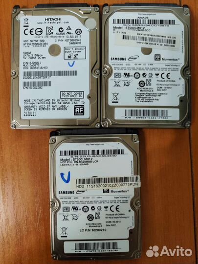 Жёсткие диски 2.5 со 100 здоровьем