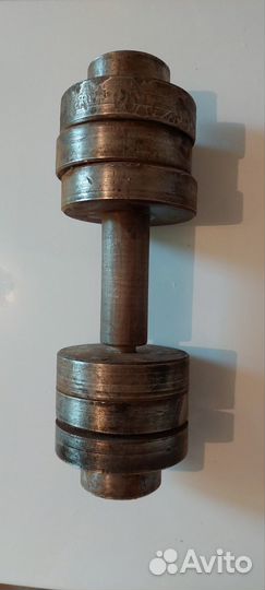 Гантель наборная времен СССР. в наличии одна штука