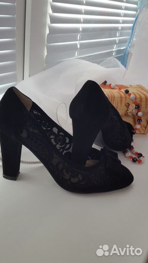 Замшевые туфельки